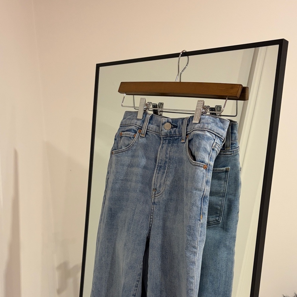 Denim Forum Light Blue Straight Leg Jeans